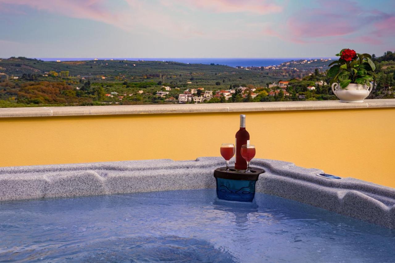 Villa Erontas - Private Heated Jacuzzi Makhairoí Exterior foto